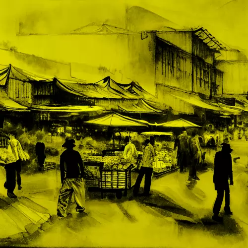 beyondchaos monochrome ink wash painting of a busy market in te 7064f9eb-11d6-41b5-bcf9-71c5bb599f57